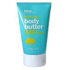  Bliss Lemon + Sage Body Butter 4.2 Oz. Beauty