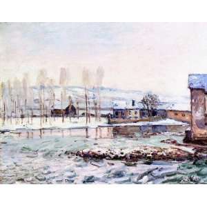    The Mills at Moret Alfred Sisley Hand Painted Art