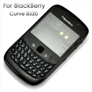   FULL Housing Cover Case FOR Blackberry Curve 8520 Black 