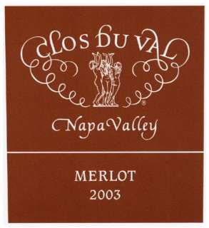 Clos Du Val Merlot 2003 