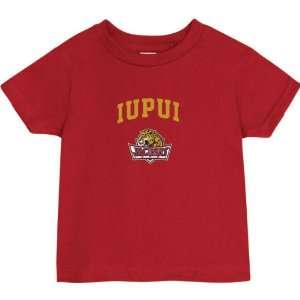 IUPUI Jaguars Cardinal Toddler/Kids Arch Logo T Shirt  