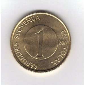  Slovenia 2001 1 En Tolar coin BU 