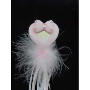  Pretty Pink Fairy Princess Wand Heart Shaped with Mirror 