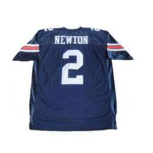  Cam Newton Signed Auburn Tigers BLUE Authentic Jersey JSA 