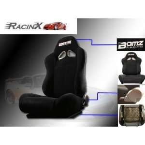  Black Universal Racing Seats   Pair Automotive