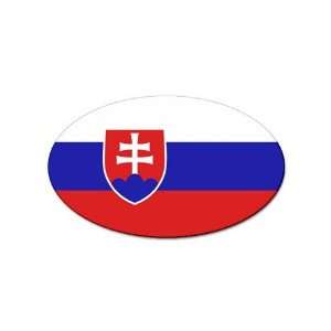 Slovakia Flag oval sticker