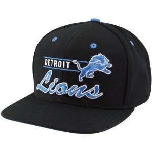   Detroit Lions Black Grind Snapback Adjustable Hat