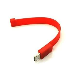  8GB Flexible Wrist Band USB Flash Drive U Disk (Red 