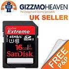 SANDISK 16GB EXTREME SDHC MEMORY CARD HD CLASS 10
