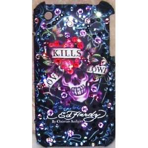 Ed Hardy Iphone 3g Case Faceplate Love Kills Slowly w 