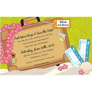  Save the Date Announcements   Suitcase Invitation Health 