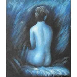  Blue Mind Oil Painting on Canvas Hand Made Replica Finest 