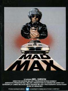 Mad Max 11 x 17 Movie Poster , Mel Gibson, Style G  
