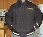   Pittsburgh Steelers Hooded Heavy Parka Jacket Coat   Mens Size Medium