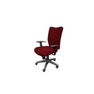  National Mix It Vinyl High Back Office Chair, Poppy (Red 