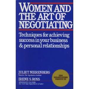  Art of Negotiating (9780671555559) Juliet Nierenberg, Irene S. Ross