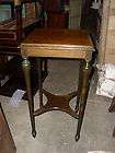 Small Swedish Original Green Painted Antique Side Table/Nightstand c 