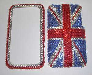 BRITISH FLAG CRYSTAL CASE FOR IPHONE 3G 3GS made with SWAROVSKI 