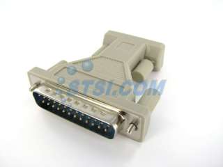 Pin DB9 F to 25 Pin DB25 M Serial Port Adapter ~STSI  