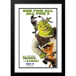 Shrek the Third 20x26 Framed and Double Matted Movie Poster   Style N