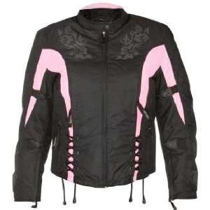  Xelement Womens Black and Pink Tri Tex Fabric Vented 