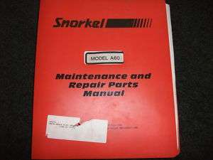 Snorkel/Snorkelift A60 parts manual  