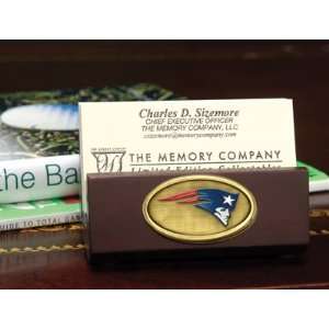   NFL New England Patriots Football Business Card Holder