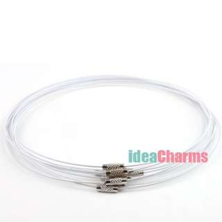   Copper Bracelet Choker Memory Wire Cords Chain Clasp Screw 46cm  
