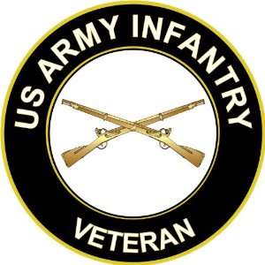  Six Pack of 3.8 US Army Infantry Veteran Decal Sticker 