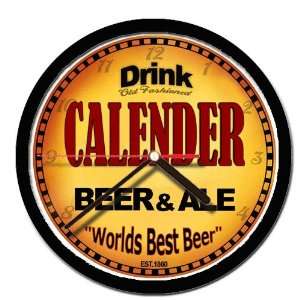  CALENDER beer and ale cerveza wall clock 