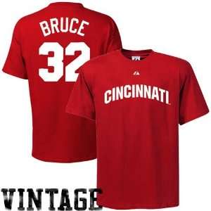 Majestic Cincinnati Reds #32 Jay Bruce Red Cooperstown Retro Player T 