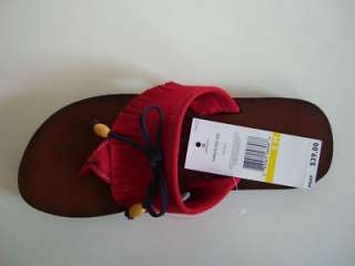 TOMMY HILFIGER Red Shoes Flops Thongs Womens Size 9  