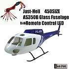   Heli 450size Trex450 AS350B Fuselages scale body + Remote Control LED