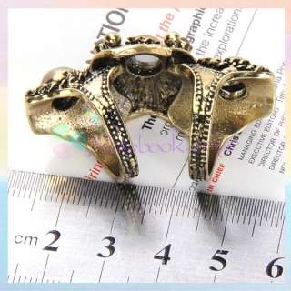  Hinged Knuckle Finger Armor Ring Steampunk Goth Lover Style  