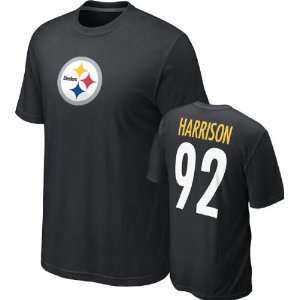 James Harrison #92 Black Nike Pittsburgh Steelers Name & Number T 