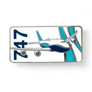  747 Sky Ribbon Pin 