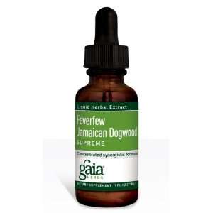  Gaia Herbs Feverfew Jamaican Dogwood Supreme 1 oz Health 