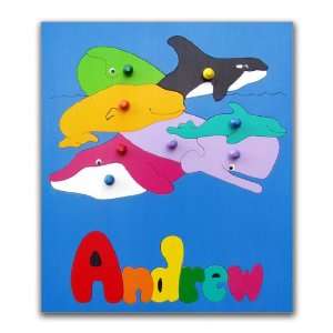  Name Puzzle for Child Undersea Ocean Whales Toys & Games