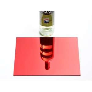  MIJ Blank Plate; Pickguard for DIY, Red Mirror (medium 