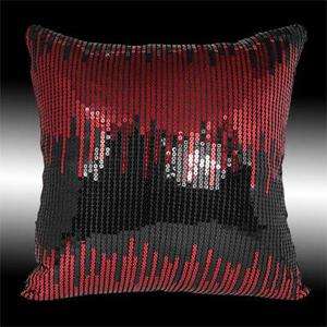   BLACK SEQUINS CUSHION COVERS DECORATIVE THROW PILLOW CASES 16  