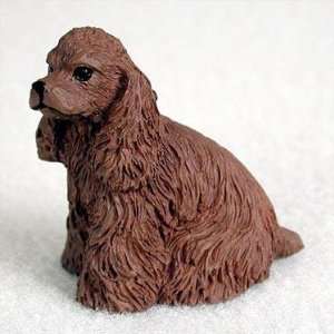  Cocker Spaniel Miniature Dog Figurine   Brown