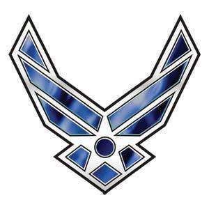 Military Air Force Wing emblem temporary tattoo, pkg 5  