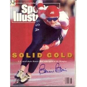 Bonnie Blair autographed Sports Illustrated Magazine (Speed Skating 