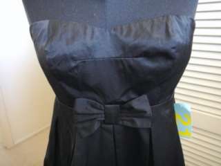 Forever 21 Black Strapless Dress w/ Bow, Medium, NWT  