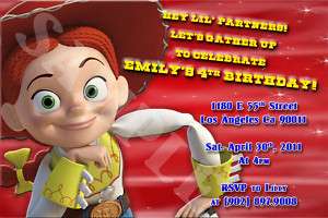 Toy Story Jessie Custom Birthday Invitation w/envelopes  