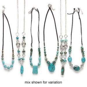 pc Lot Wholesale Turquoise Gemstone Necklace Jewelry  