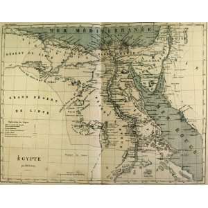  Dufour map of Egypt (1854)