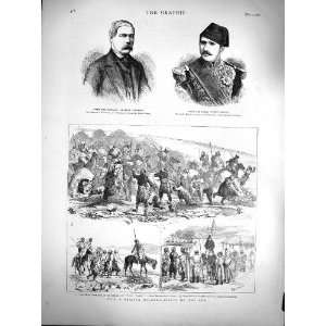   1877 General Todleben Prince Hassan Bashi Bazouks War