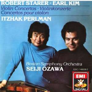  & Starer Violin Concertos; Perlman; Ozawa Earl Kim, Robert Starer 