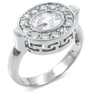 WOMENS STERLING SILVER CZ 11 ROUND BAND RING 5 6 7 8 9  